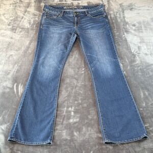 Express Stella Bootcut Jeans Womens 12L Low Rise Regular Fit Blue Denim